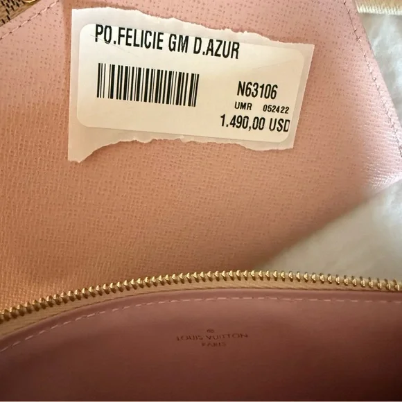 Louis Vuitton Félicie Pochette Damier Azur - Picture 5 of 16